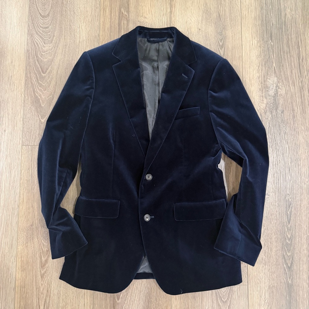 Bonobos Jetsetter Men's Navy Velvet Blazer 38R Slim